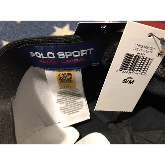 Vintage Ralph Lauren POLO SPORT USA CYCLING NEW YORK BROOKLYN Cap S/M Pwing Rlpc - Picture 8 of 11